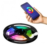 RGB LED-riba komplekt 5 m 12,5 W, pult + äpp, muusikarežiim